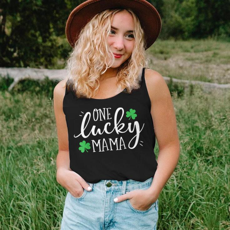 One Lucky Mama St Patricks Day Women Mom Mother Shamrock Women Tank Top Gifts for Her