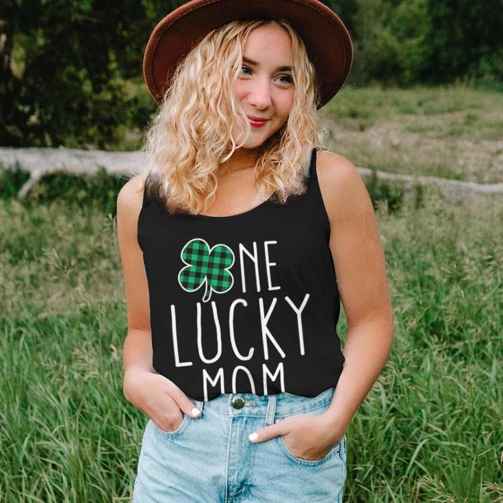 Womens One Lucky Mom St Paddys Day Shamrock Mama Shirt Women Tank Top Gifts for Her