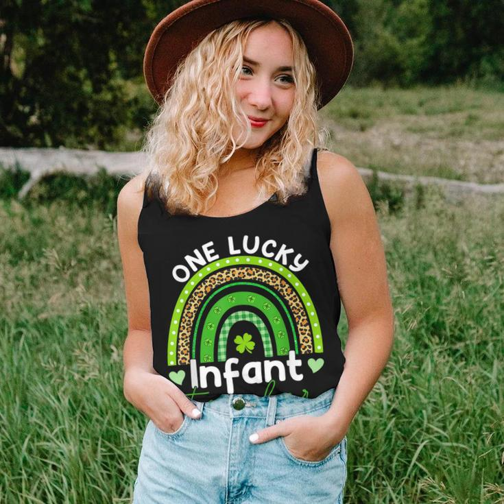 One Lucky Teacher Infant Teacher Rainbow St Patricks Day Women Tank Top Basic Casual Daily Weekend Graphic Gifts for Her