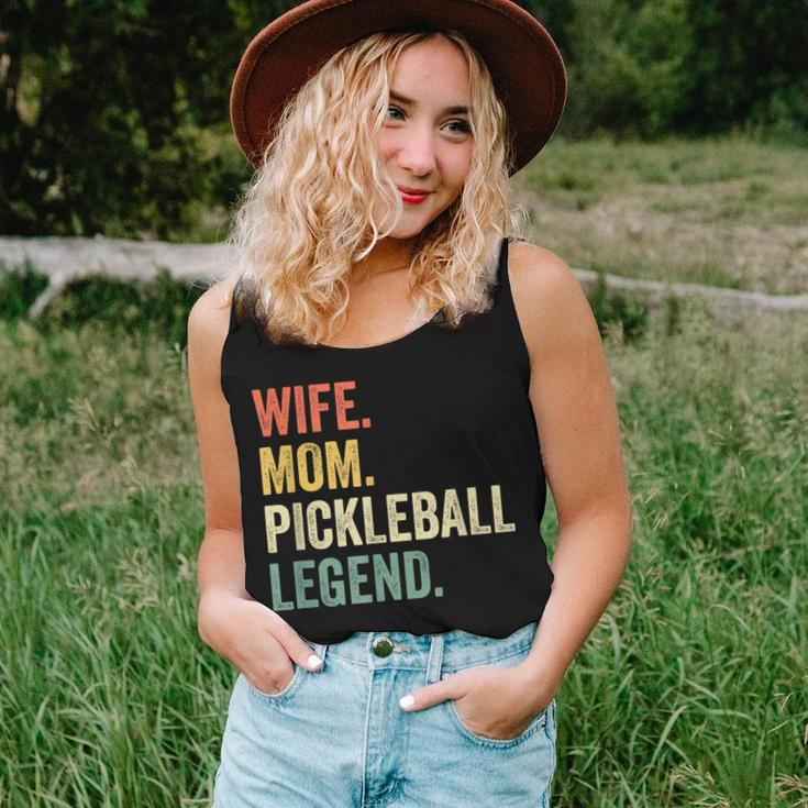 Pickleball Funny Wife Mom Legend Vintage Mothers Day Women Tank Top Basic Casual Daily Weekend Graphic Gifts for Her