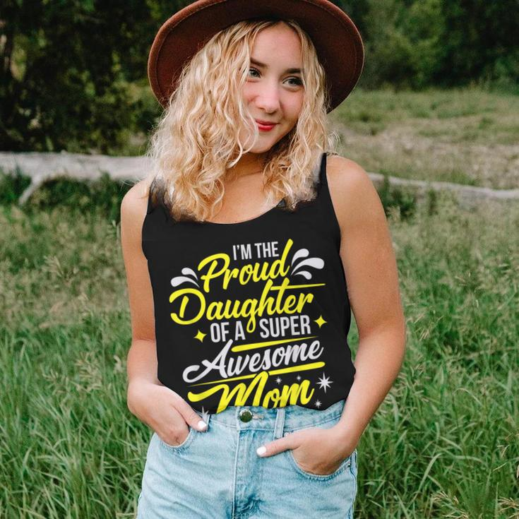 Proud Daughter Of Super Awesome Mom Mothers Day Women Tank Top Basic Casual Daily Weekend Graphic Gifts for Her