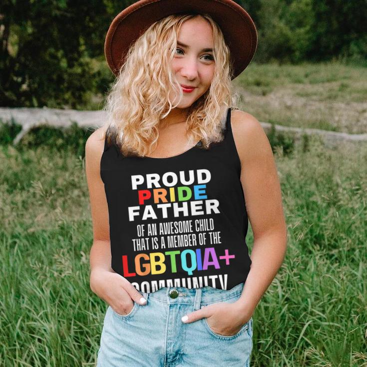 Proud Pride Father I Love My Daughter Girl Dad Lesbian Lgbtq Women Tank Top Gifts for Her