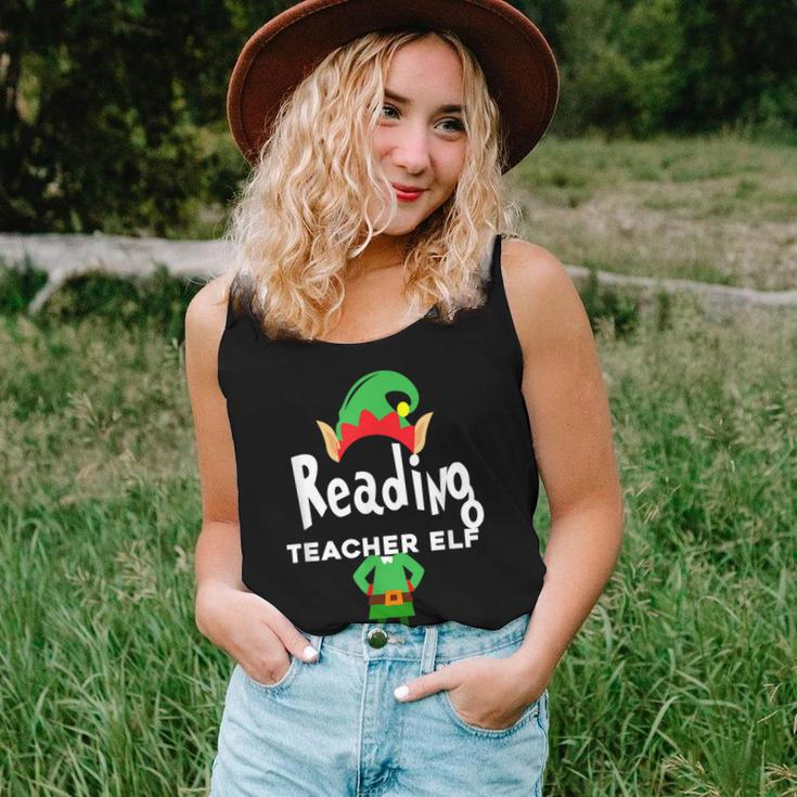 Reading Teacher Elf Family Matching ChristmasWomen Tank Top Gifts for Her