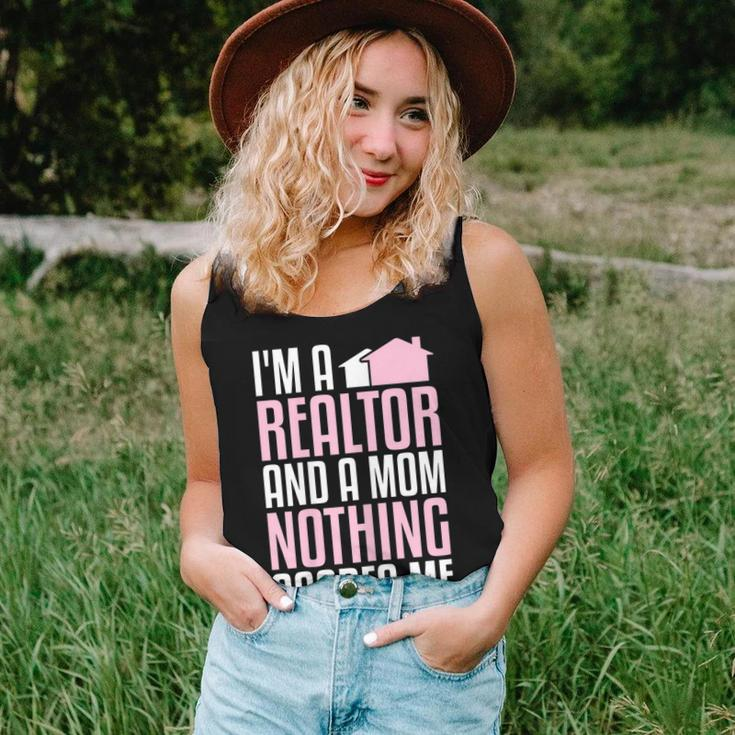 Im A Realtor And A Mom Nothing Scares Me Real Estate Agent Women Tank Top Gifts for Her