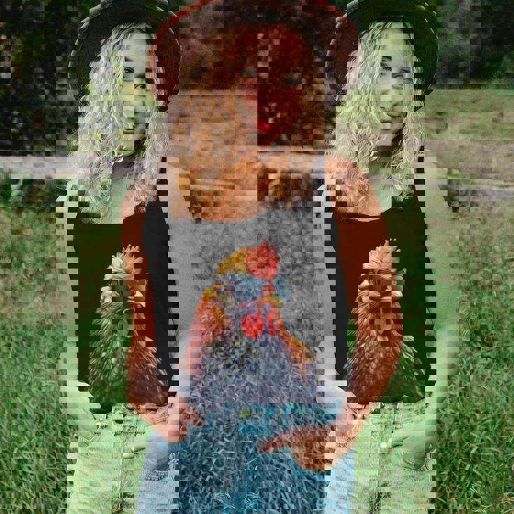 Retro Vintage Chicken Cool Rooster Wearing Sunglasses Women Tank Top Basic Casual Daily Weekend Graphic Gifts for Her Retro Vintage Chicken Cool Rooster Wearing Sunglasses Women Tank Top Basic Casual Daily Weekend Graphic Gifts for Her