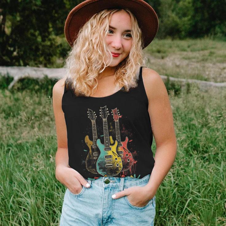 Lets Rock Rock N Roll Guitar Retro Graphic For Men Women Women Tank Top Gifts for Her