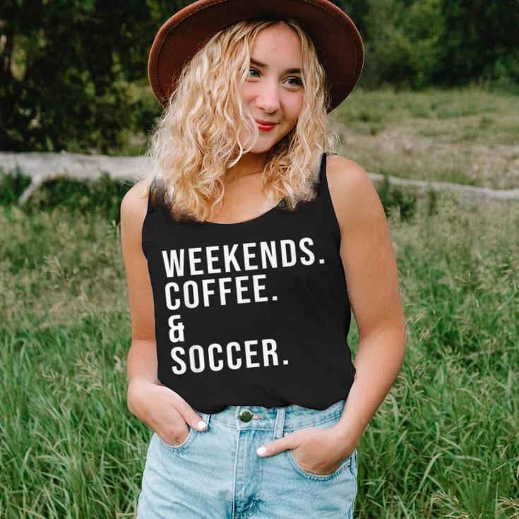 Weekends Coffee & Soccer Coffee Lover Soccer Mom Game Day Women Tank Top Gifts for Her