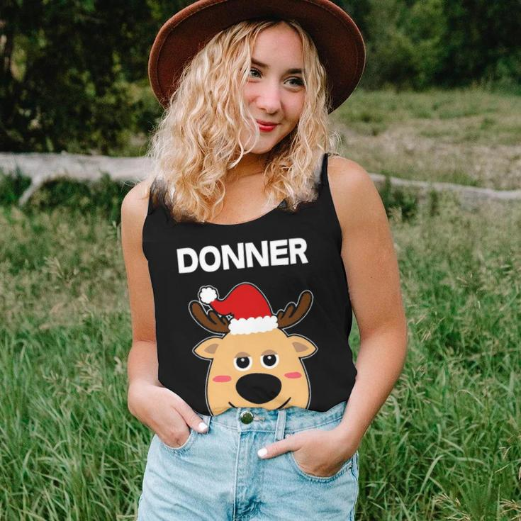 Santa Reindeer Donner Matching Christmas Pjs Women Tank Top Basic Casual Daily Weekend Graphic Gifts for Her