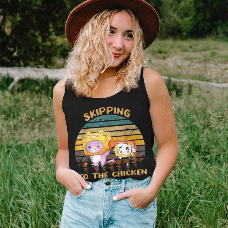 Skipping To The Retro Chicken Lanky Arts Box Videogame Women Tank Top Gifts for Her