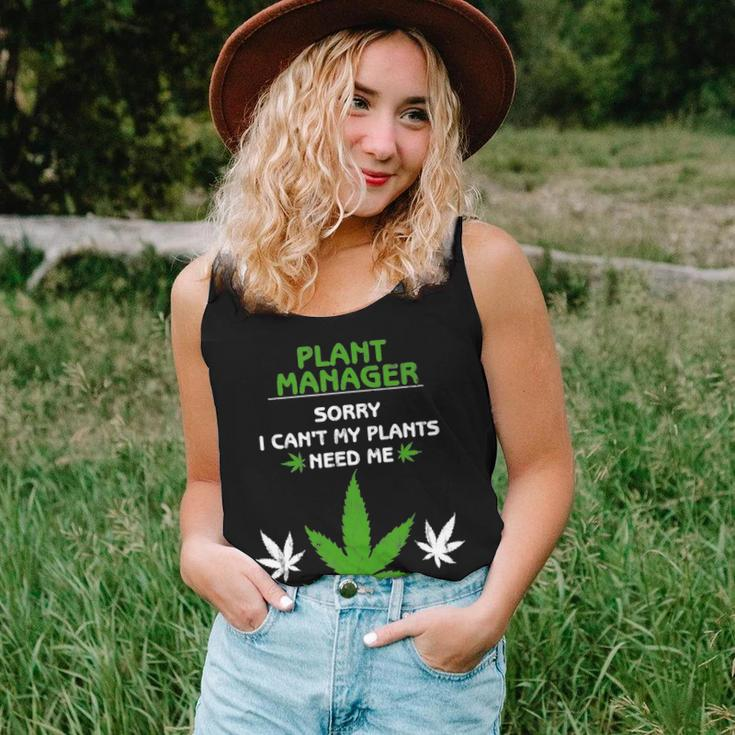 Sorry I Cant My Plants Need Me Plant Manager Hemp Farmer Women Tank Top Basic Casual Daily Weekend Graphic Gifts for Her