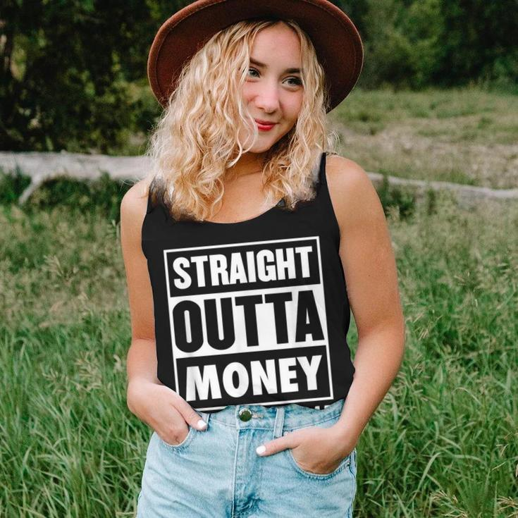 Straight Outta Money Volleyball Dad Best Christmas Women Tank Top Gifts for Her