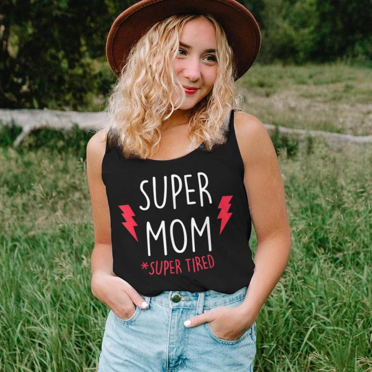 Super Mom Super Tired - Funny Gift For Mothers Day Women Tank Top Basic Casual Daily Weekend Graphic Gifts for Her