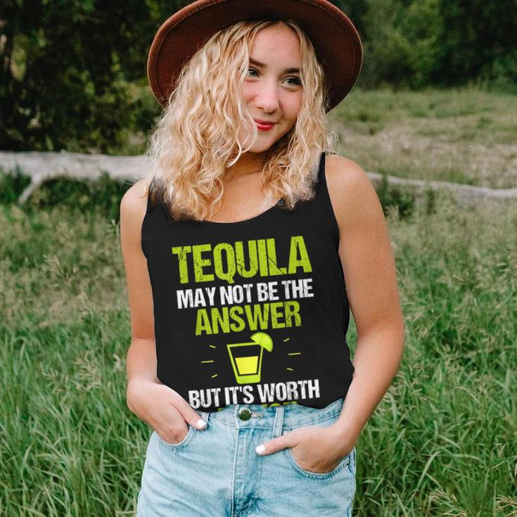 Tequila May Not Be The Answer Its Worth A ShotWomen Tank Top Gifts for Her