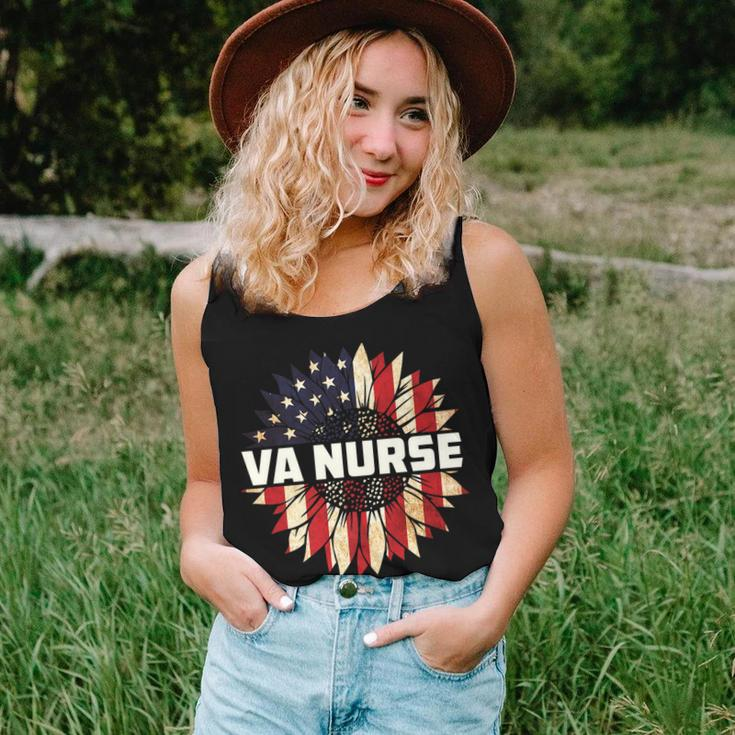Va Nurse Real American Hero 4Th Of July Us Patriotic Vintage Women Tank Top Basic Casual Daily Weekend Graphic Gifts for Her