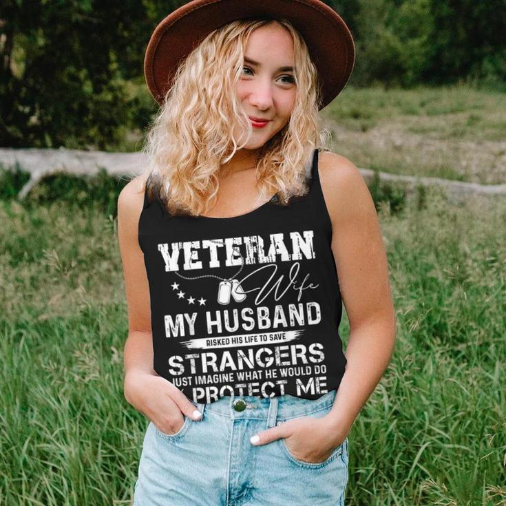 Veteran Wife Army Husband Soldier Saying Cool Military V3 Women Tank Top Basic Casual Daily Weekend Graphic Gifts for Her