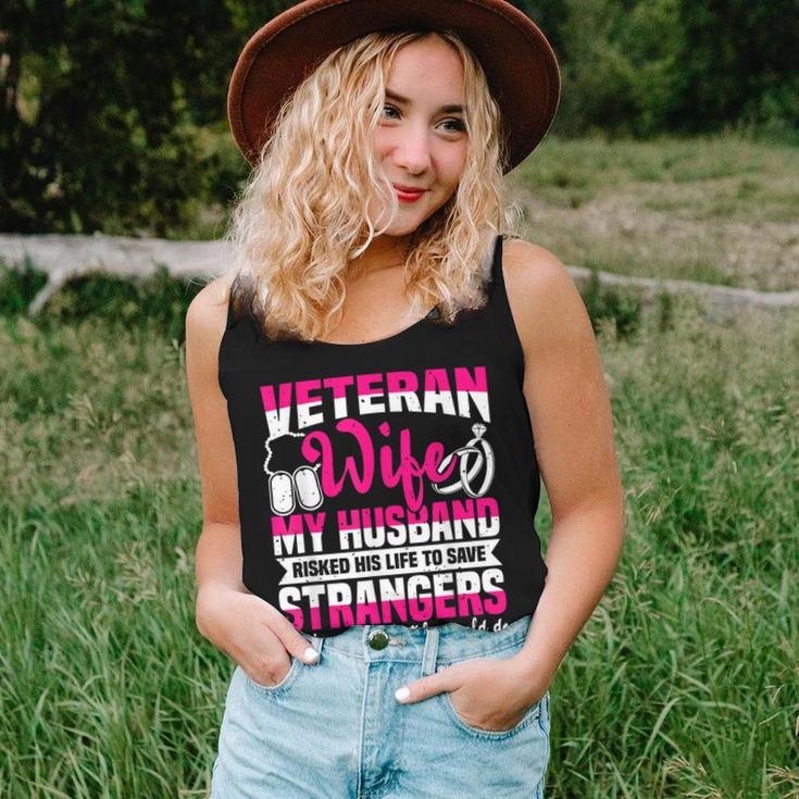 Veteran Wife Husband Soldier & Saying For Military Women Women Tank Top Basic Casual Daily Weekend Graphic Gifts for Her
