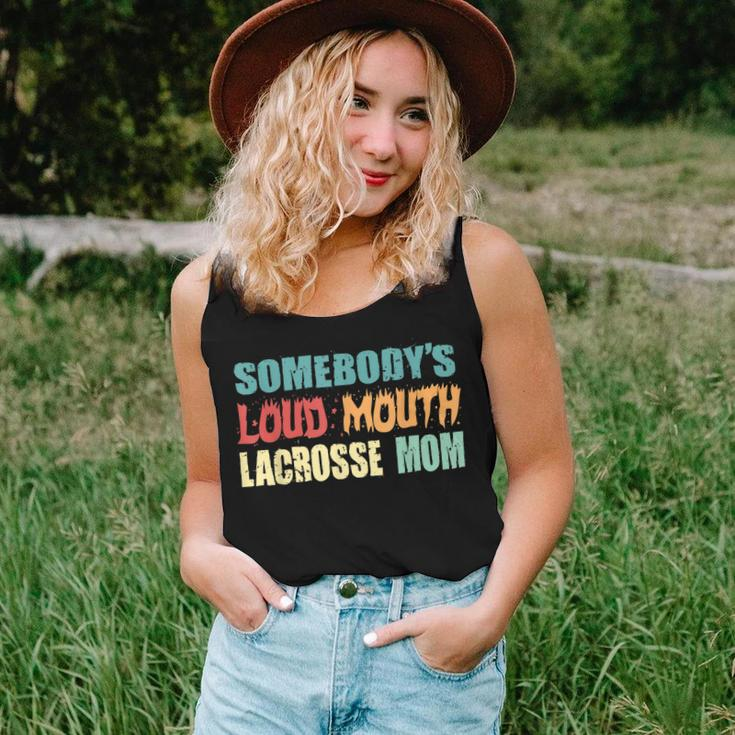 Vintage Somebodys Loud Mouth Lacrosse Mom Lax Player Women Women Tank Top Gifts for Her
