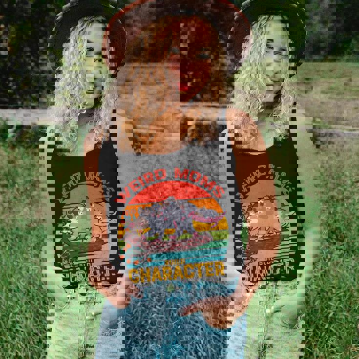 Vintage Weird Moms Build Character Opossum Mom Mothers Day Women Tank Top Basic Casual Daily Weekend Graphic Gifts for Her