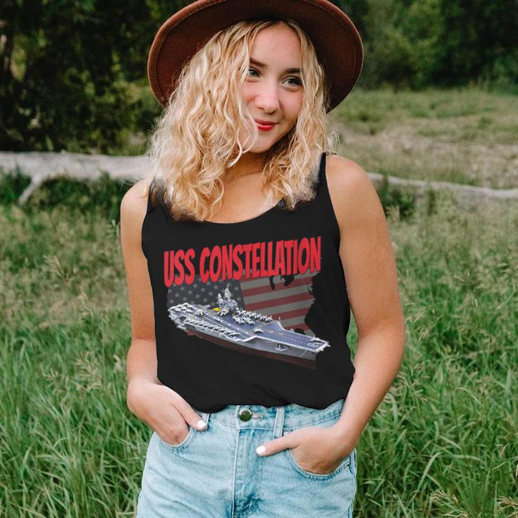 Womens Aircraft Carrier Uss Constellation Cv-64 For Grandpa Dad Son Women Tank Top Basic Casual Daily Weekend Graphic Gifts for Her