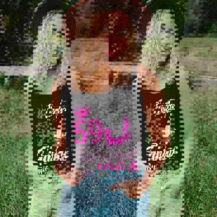 Womens Chapter 59 Fabulous Since 1964 59Th Birthday Queen Diamond Women Tank Top Basic Casual Daily Weekend Graphic Gifts for Her