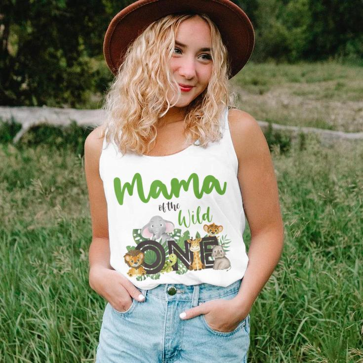 Mama Of The Wild One Zoo Birthday Safari Jungle Animal Mom Women Tank Top Gifts for Her