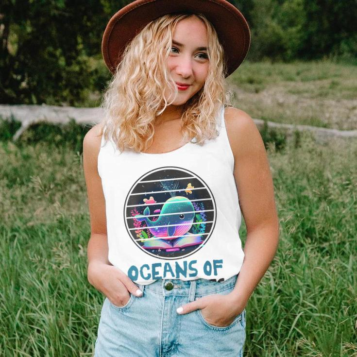Womens Oceans Of Possibilities Summer Reading 2023 Retro Vintage Women Tank Top Gifts for Her