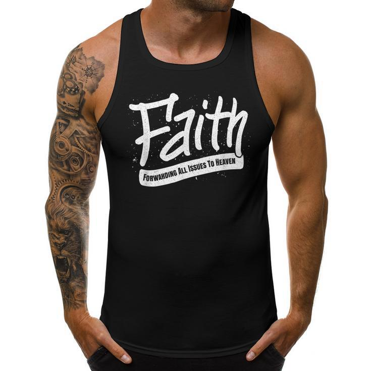 Faith - Forwarding All Issues To Heaven - Christian Saying  Men Tank Top Daily Basic Casual Graphic