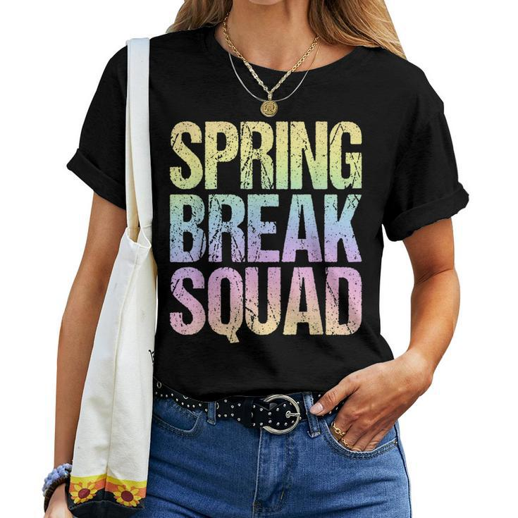 2023 Spring Break Squad Pastel Rainbow Vintage Graphic Women T-shirt