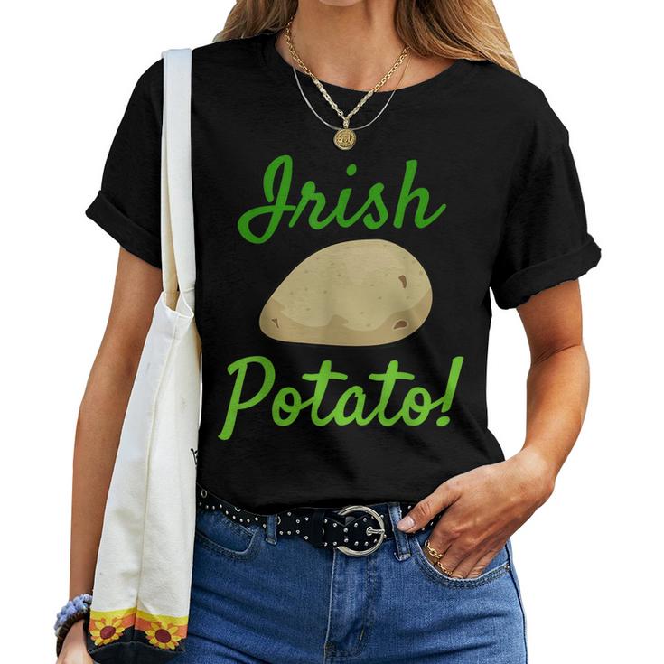 Funny Irish Potato St Patricks Day T  Gift Men Women Women T-shirt Casual Daily Crewneck Short Sleeve Graphic Basic Unisex Tee