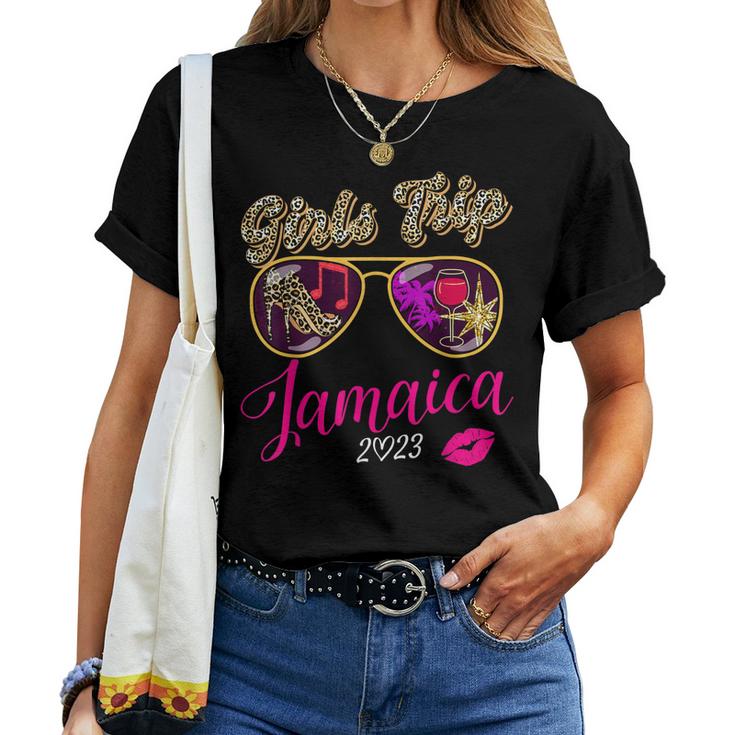 Girls Trip Jamaica 2023 For Womens Weekend Birthday Squad Women T-shirt