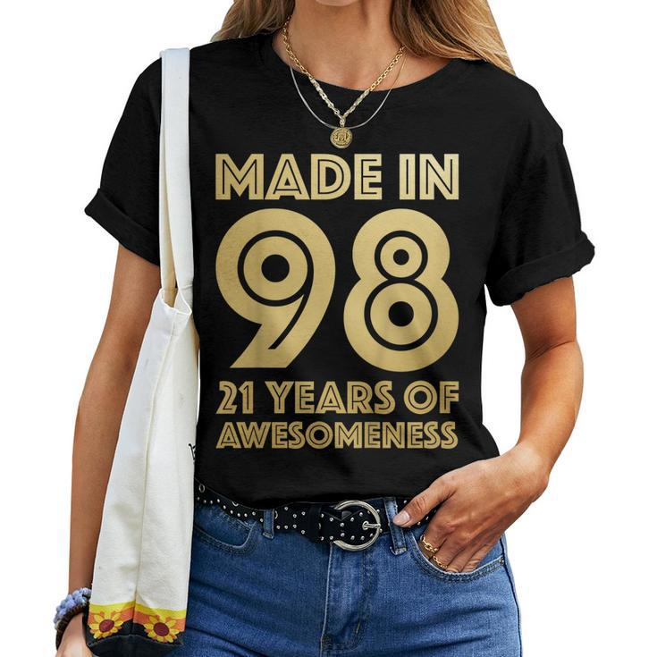 21St Birthday Shirt Women Men Son 21 Year Old Daughter Women T-shirt