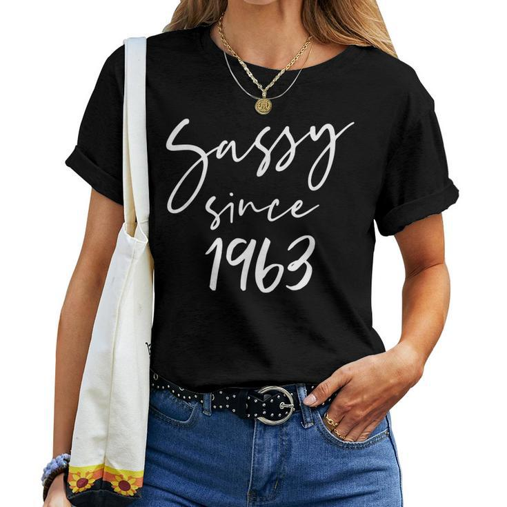 37 Vintage Sassy Since 1963 Classic Awesome Gift Mama Love Women T-shirt