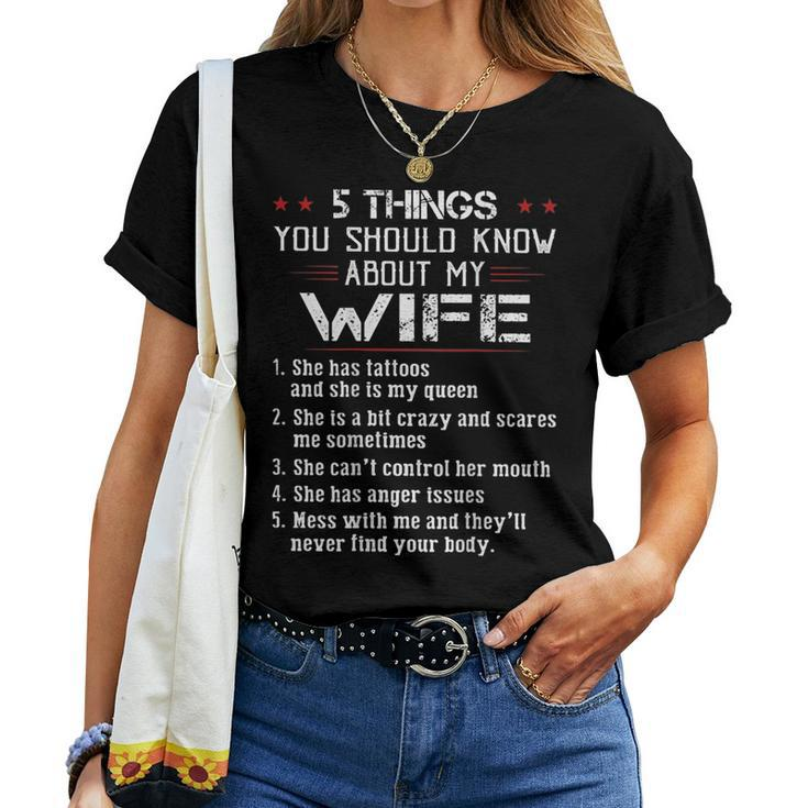 5 Things You Should Know About My Wife Has Tattoos On Back Women T-shirt