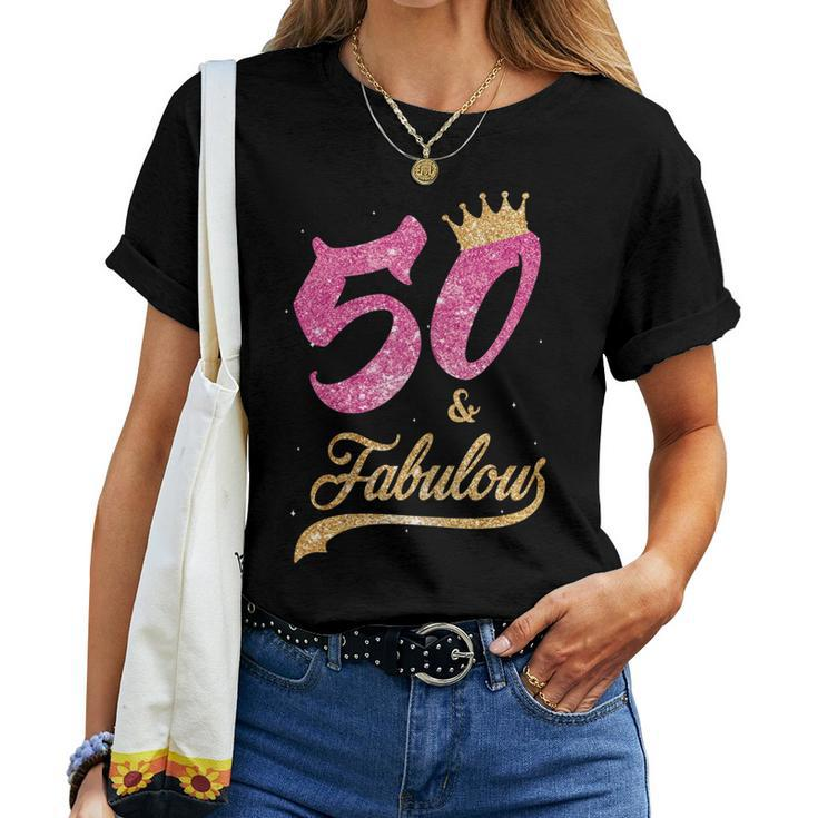 Womens 50 And Fabulous 1969 50Th Birthday For Women Women T-shirt