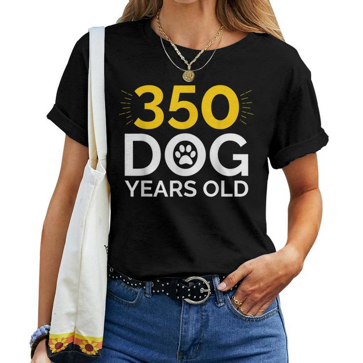 50Th Birthday Shirt 350 Dog Years Old Women T-shirt