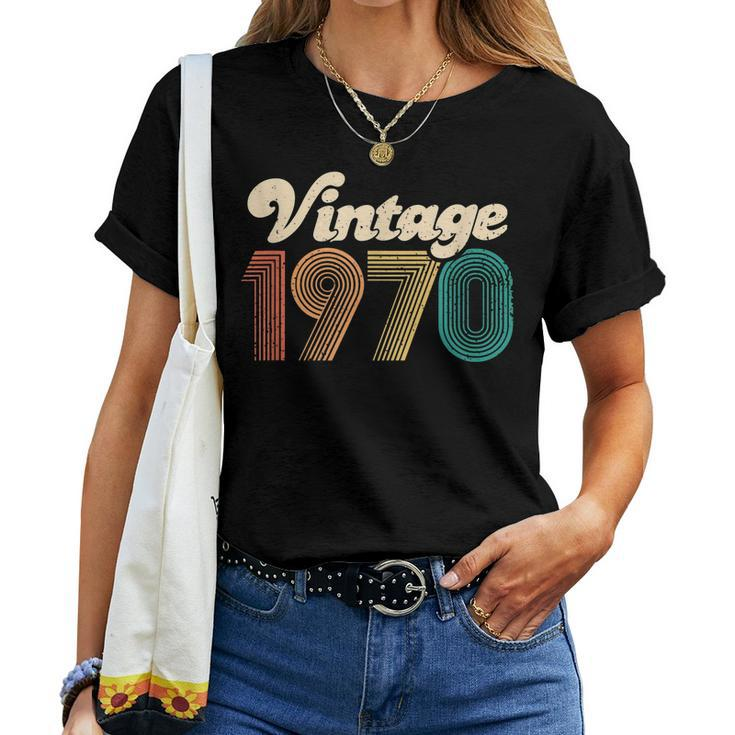 50Th Birthday - Vintage 1970 - Retro Bday 50 Years Old Women T-shirt