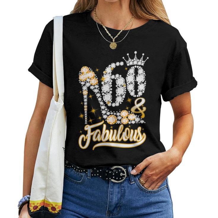 Womens 60 And Fabulous 60Th Birthday Diamond For Women Women T-shirt
