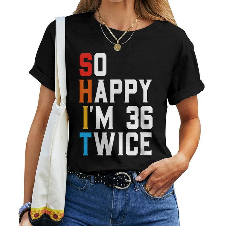 72 Years Old Bday Sarcastic Vintage 72Nd Birthday Women T-shirt