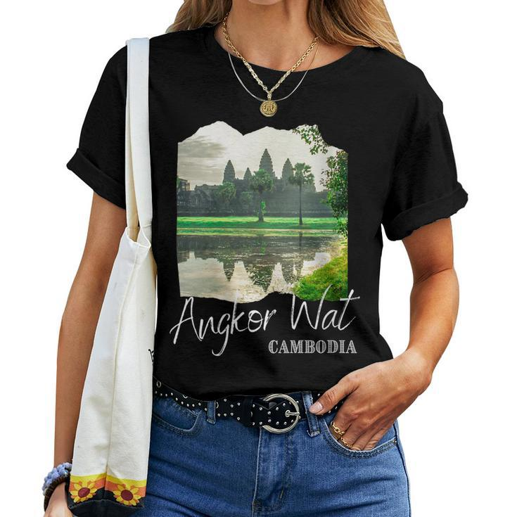 Womens Angkor Wat Khmer Historical Temple Cambodia Women T-shirt