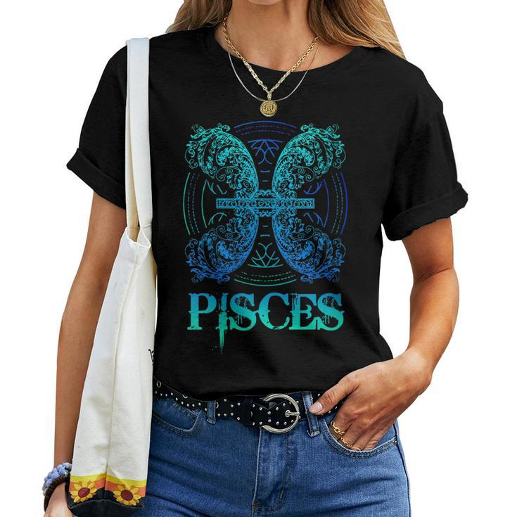 Womens Astrology Horoscope Zodiac Sign Pisces Women T-shirt