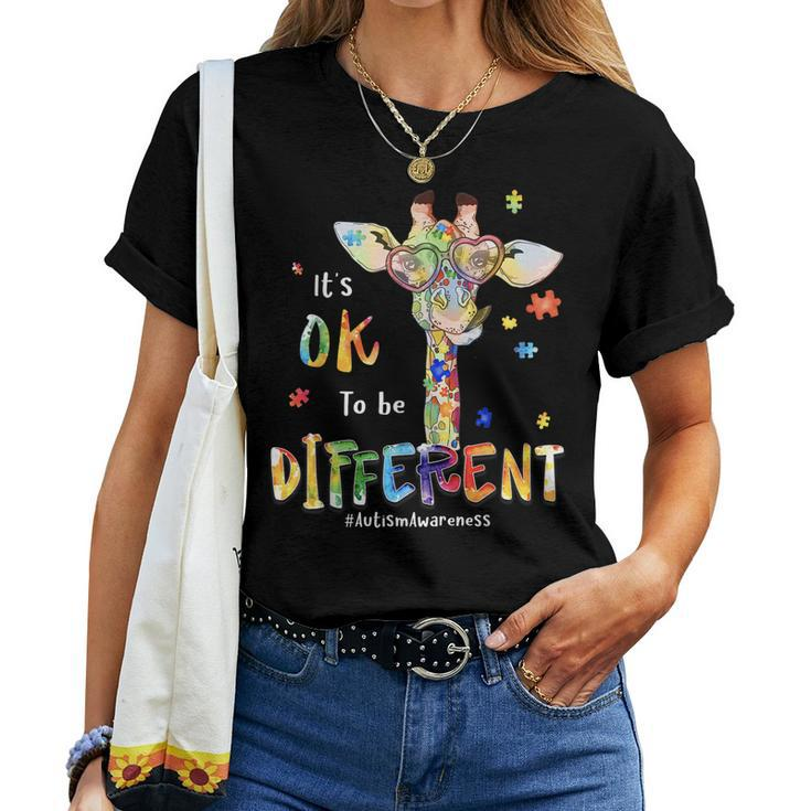 Autism Awareness Its Ok To Be Different Be Kind Women Kids Women T-shirt