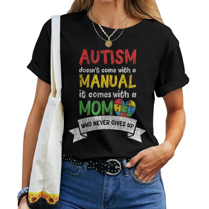 Autism Awareness Mom Mother Autistic Kids Awareness Mom Gift Women T-shirt