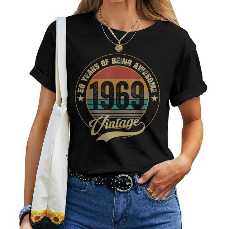Awesome Since 1969 50Th Birthday 50 Year Old Women T-shirt