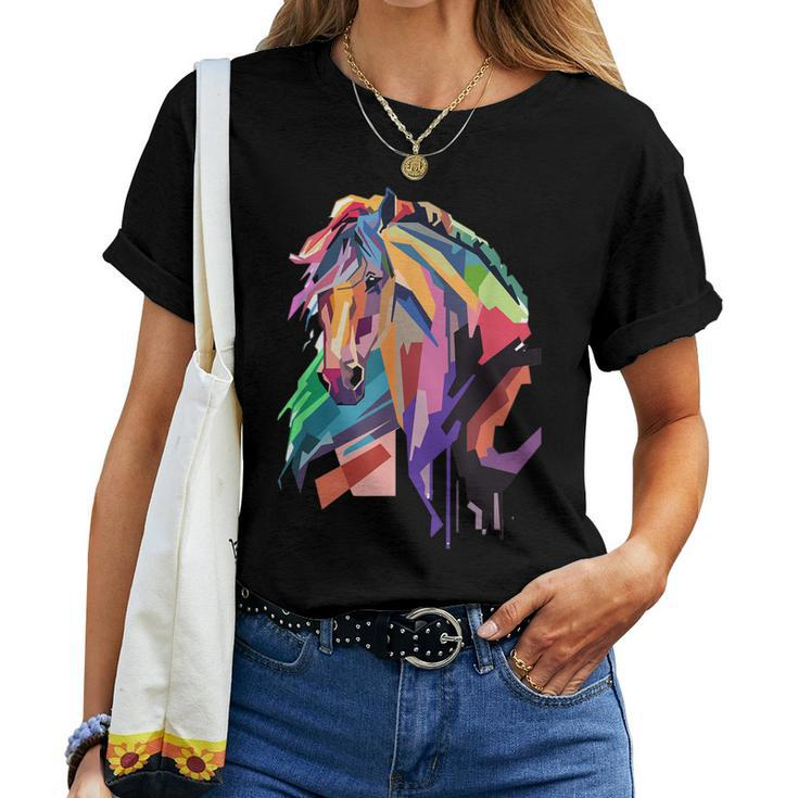 Awesome Horse Horseback Riding Equestrian Lovers Women T-shirt