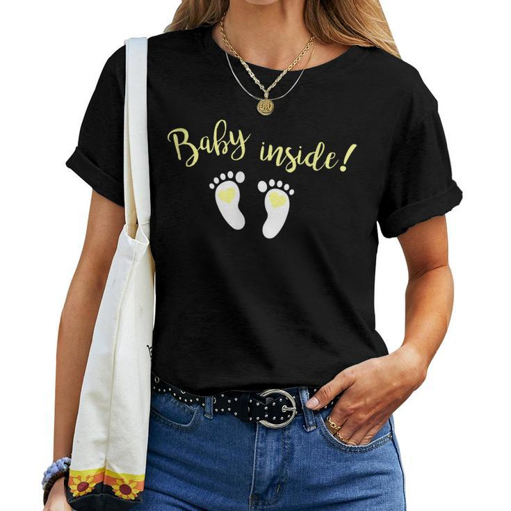 Baby InsideFor Pregnant Mom And New Parent Women T-shirt