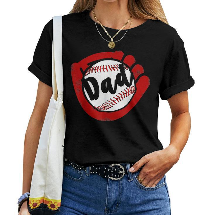 Baseball Dad T For Baseball Softball Mom Women T-shirt