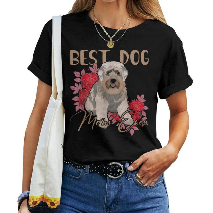 Best Dog Mom Ever Miniature Schnauzer Mothers Day Gift Women T-shirt