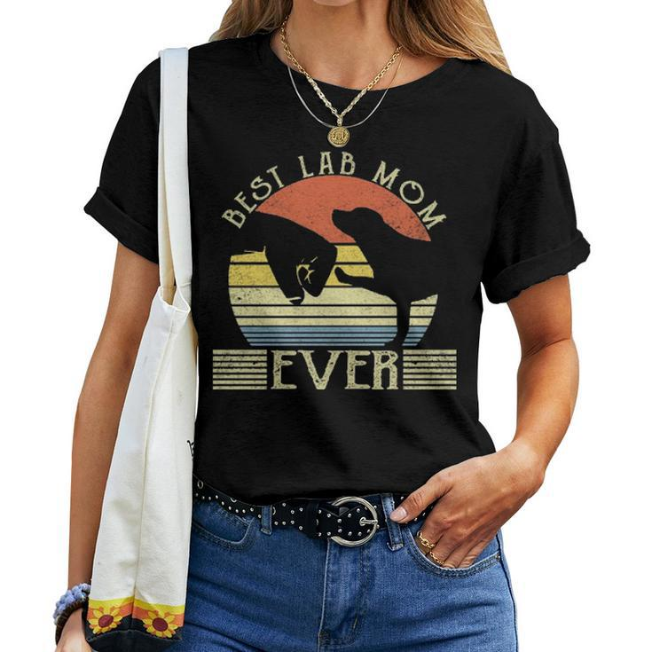Best Lab Mom Ever Bump Labrador Retriever Women T-shirt