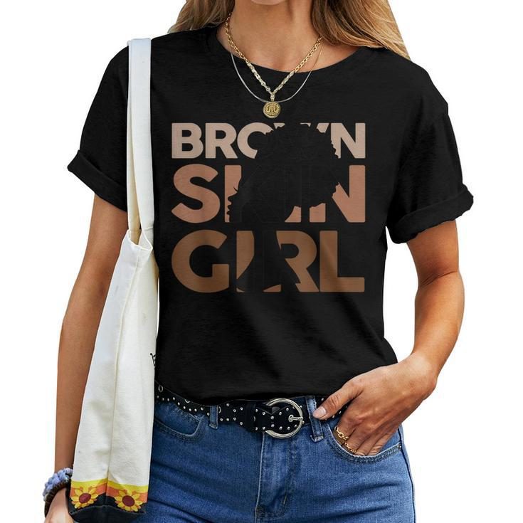 Black Melanin Queen Magic Brown Skin Girl Junenth Women Women T-shirt