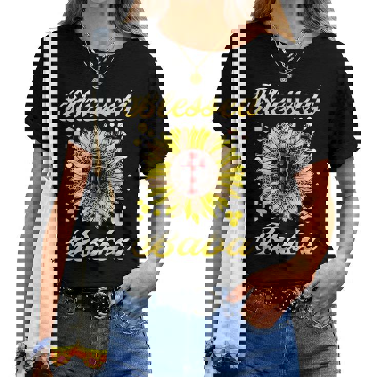 Blessed Baba Cross Sunflower Mother Day Women T-shirt